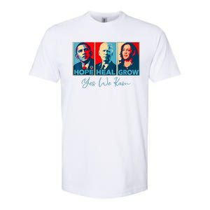 Hope Heal Grow Yes We Kam President Democrat Election Softstyle CVC T-Shirt