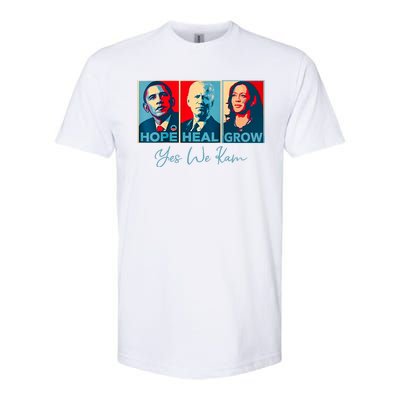 Hope Heal Grow Yes We Kam President Democrat Election Softstyle® CVC T-Shirt