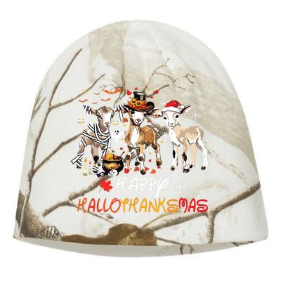 Happy Hallothanksmas Goats Kati - Camo Knit Beanie