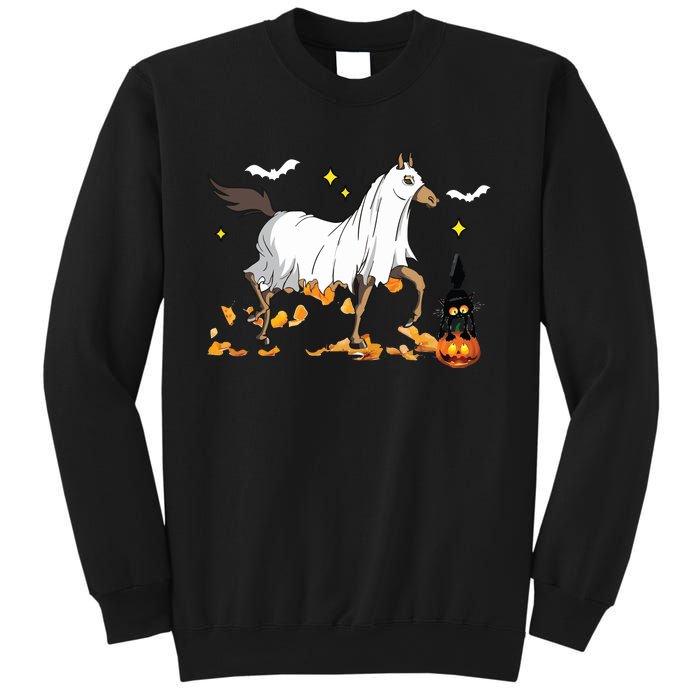 Halloween Horse Ghost Cowboy Western Halloween Sweatshirt