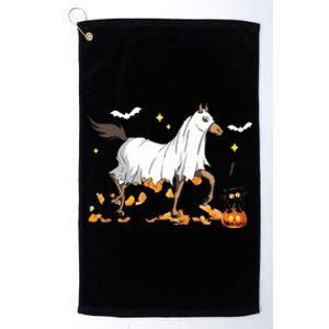 Halloween Horse Ghost Cowboy Western Halloween Platinum Collection Golf Towel