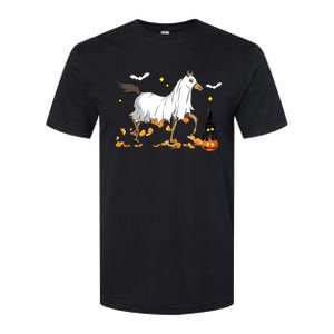 Halloween Horse Ghost Cowboy Western Halloween Softstyle CVC T-Shirt