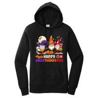 Happy Hallothanksmas Gnomes Halloween Thanksgiving Christmas Women's Pullover Hoodie