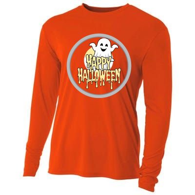 Happy Halloween Ghost Cute And Spooky Cooling Performance Long Sleeve Crew