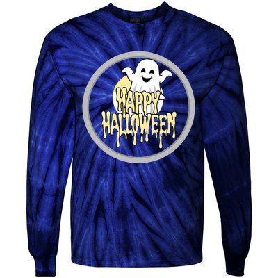 Happy Halloween Ghost Cute And Spooky Tie-Dye Long Sleeve Shirt