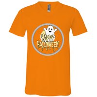 Happy Halloween Ghost Cute And Spooky V-Neck T-Shirt