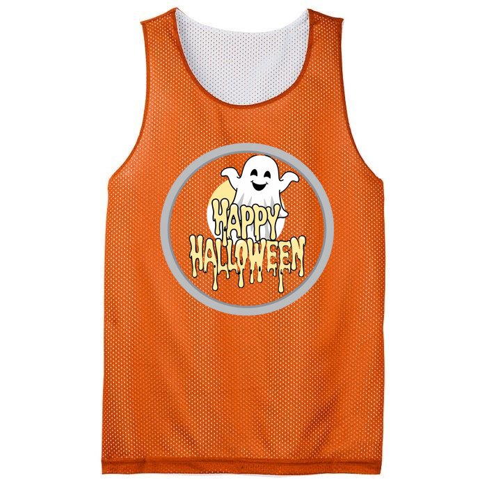 Happy Halloween Ghost Cute And Spooky Mesh Reversible Basketball Jersey Tank