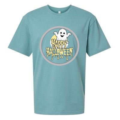 Happy Halloween Ghost Cute And Spooky Sueded Cloud Jersey T-Shirt