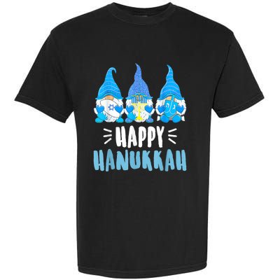 Happy Hanukkah Gnomes Jewish Gnome Lover Chanukah Garment-Dyed Heavyweight T-Shirt