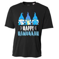 Happy Hanukkah Gnomes Jewish Gnome Lover Chanukah Cooling Performance Crew T-Shirt