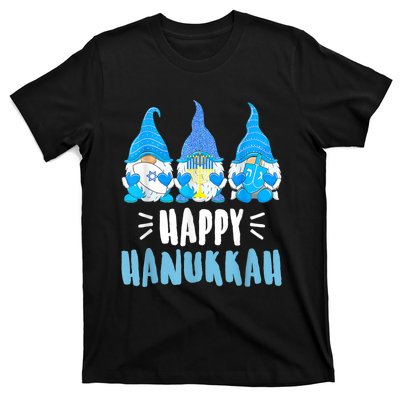 Happy Hanukkah Gnomes Jewish Gnome Lover Chanukah T-Shirt