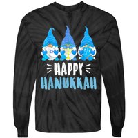 Happy Hanukkah Gnomes Jewish Gnome Lover Chanukah Tie-Dye Long Sleeve Shirt