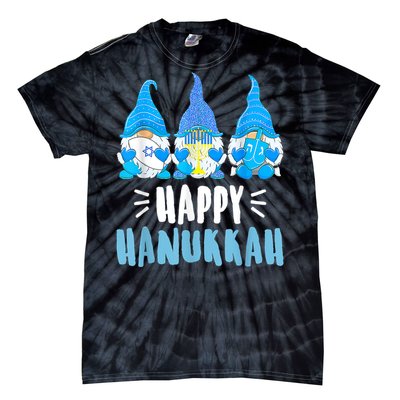 Happy Hanukkah Gnomes Jewish Gnome Lover Chanukah Tie-Dye T-Shirt