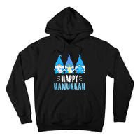 Happy Hanukkah Gnomes Jewish Gnome Lover Chanukah Tall Hoodie