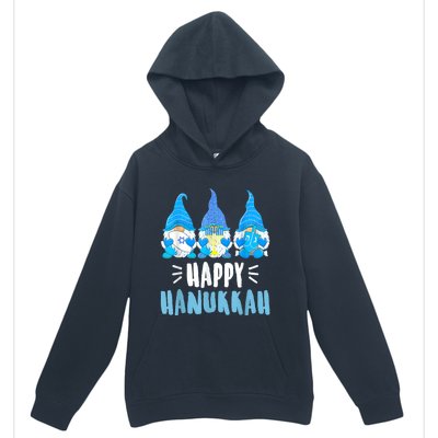 Happy Hanukkah Gnomes Jewish Gnome Lover Chanukah Urban Pullover Hoodie