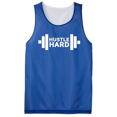 Hustle Hard Gym Rat Workout Gains Heavy Lifting Muscle Build Gift Mesh Reversible Basketball Jersey Tank