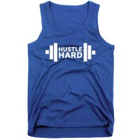 Hustle Hard Gym Rat Workout Gains Heavy Lifting Muscle Build Gift Tank Top