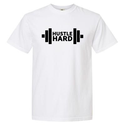 Hustle Hard Gym Rat Workout Gains Heavy Lifting Muscle Build Gift Garment-Dyed Heavyweight T-Shirt