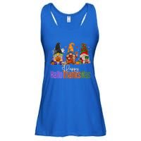 Happy Hallothanksmas Gnomes Halloween Thanksgiving Christmas Gift Ladies Essential Flowy Tank