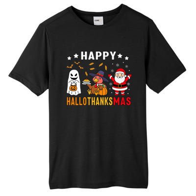 Happy Hallothanksmas Ghost Turkey Pumpkin Tall Fusion ChromaSoft Performance T-Shirt