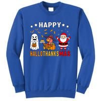 Happy Hallothanksmas Ghost Turkey Pumpkin Sweatshirt