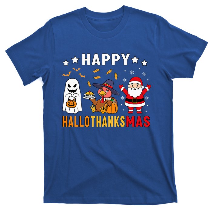 Happy Hallothanksmas Ghost Turkey Pumpkin T-Shirt