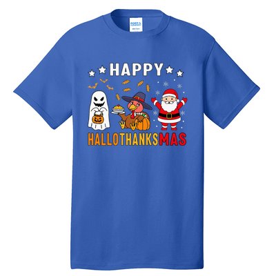 Happy Hallothanksmas Ghost Turkey Pumpkin Tall T-Shirt