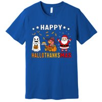 Happy Hallothanksmas Ghost Turkey Pumpkin Premium T-Shirt