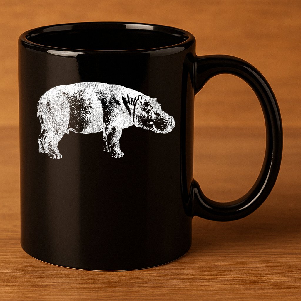 Hippopotamus Hippo Gift 11oz C Handle Ceramic Mug