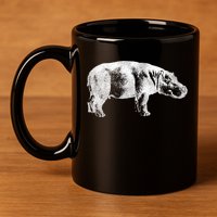 Hippopotamus Hippo Gift 11oz C Handle Ceramic Mug