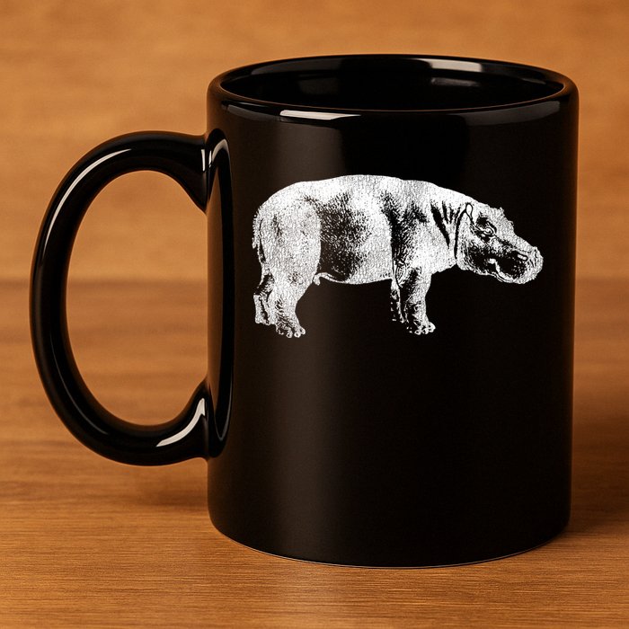 Hippopotamus Hippo Gift 11oz C Handle Ceramic Mug