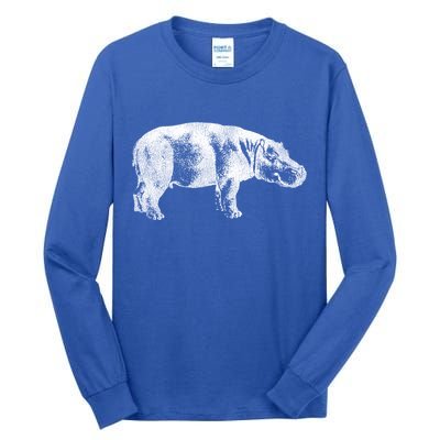 Hippopotamus Hippo Gift Tall Long Sleeve T-Shirt