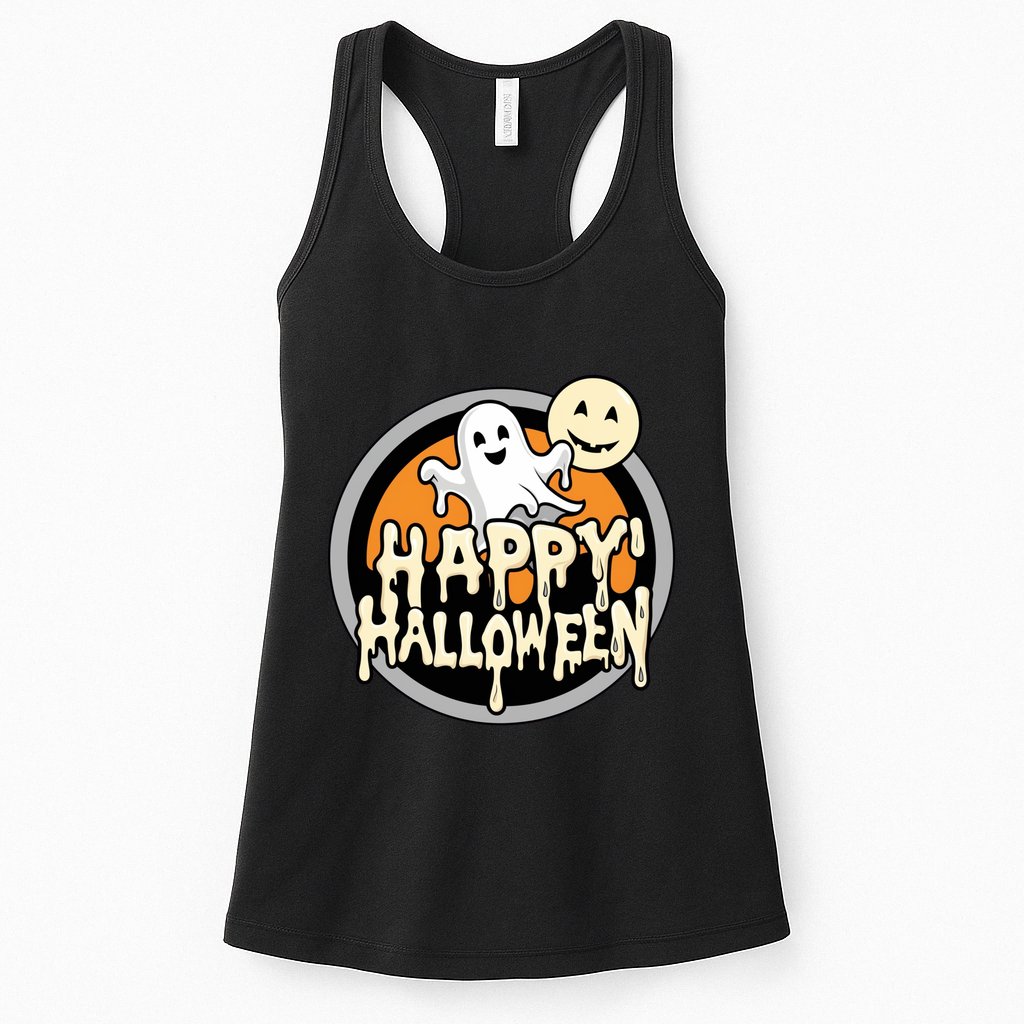 Happy Halloween Ghost Cute And Spooky Womens Tank Top