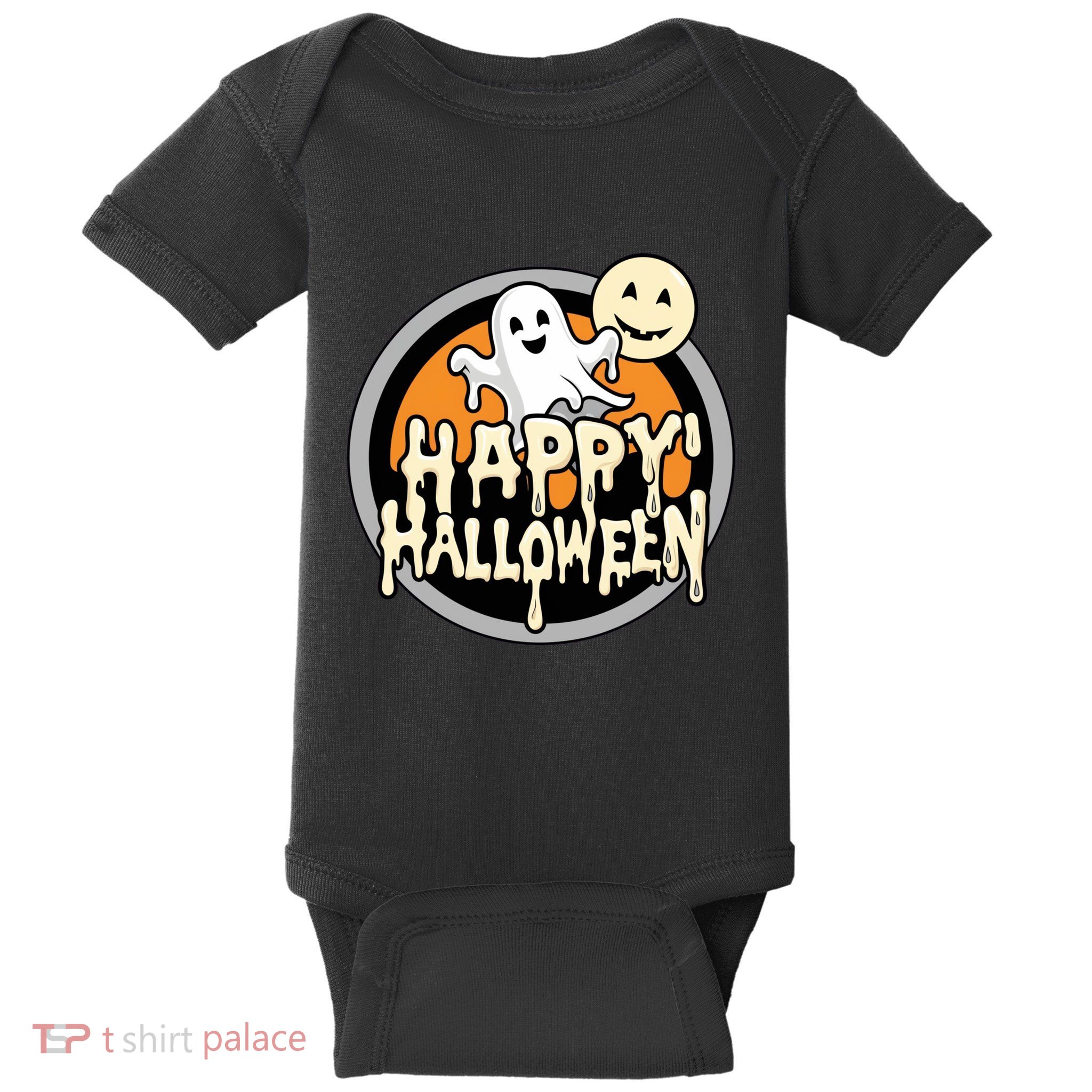 Happy Halloween Ghost Cute And Spooky Baby Bodysuit