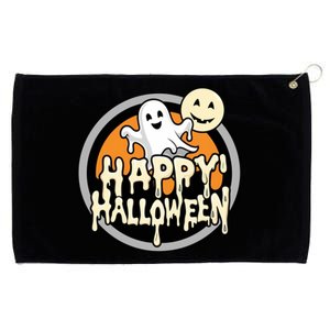 Happy Halloween Ghost Cute And Spooky Grommeted Golf Towel