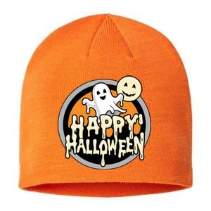 Happy Halloween Ghost Cute And Spooky Sustainable Beanie