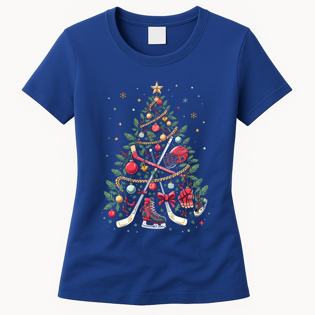 Holiday Hockey Gift Womens T-Shirt