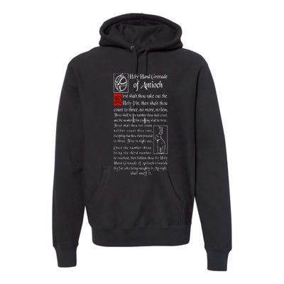 Holy Hand Grenade Of Antioch Premium Hoodie