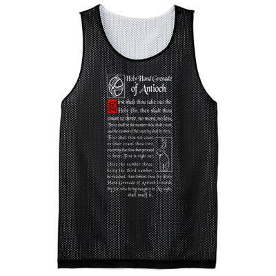 Holy Hand Grenade Of Antioch Mesh Reversible Basketball Jersey Tank