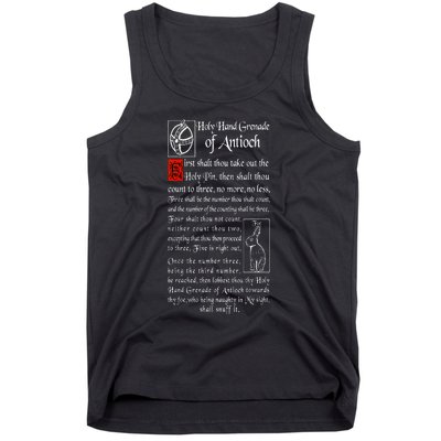 Holy Hand Grenade Of Antioch Tank Top