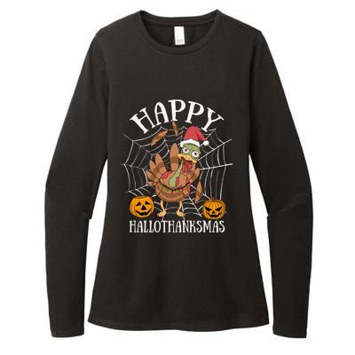 Happy Hallothanksmas Gift Womens CVC Long Sleeve Shirt