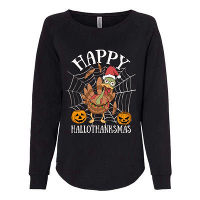 Happy Hallothanksmas Gift Womens California Wash Sweatshirt