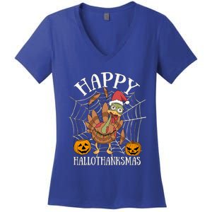 Happy Hallothanksmas Gift Women's V-Neck T-Shirt