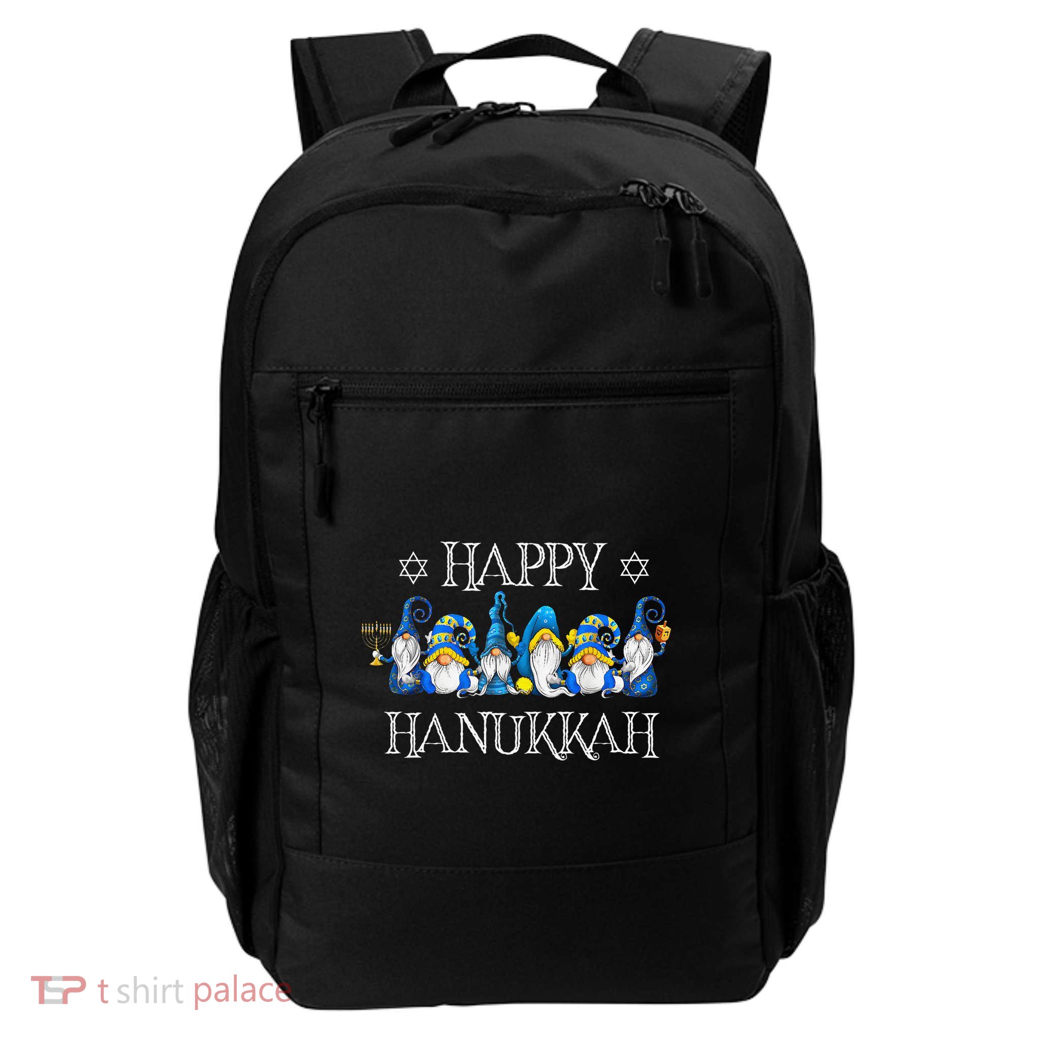 Happy Hanukkah Gnomies Jewish Gnome Lover Chanukah Daily Commute Backpack
