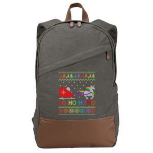 Hoho Homo Gay Christmas Gift Lgbt Pride Lgbtq Proud Ally Cotton Canvas Backpack