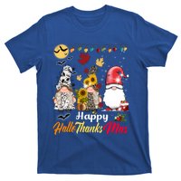 Happy Hallothanksmas Gnomes Halloween Thanksgiving Christmas Cute Gift T-Shirt