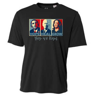 Hope Heal Grow Obama Joe Biden Kamala Harris 2024 Cooling Performance Crew T-Shirt