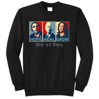 Hope Heal Grow Obama Joe Biden Kamala Harris 2024 Sweatshirt