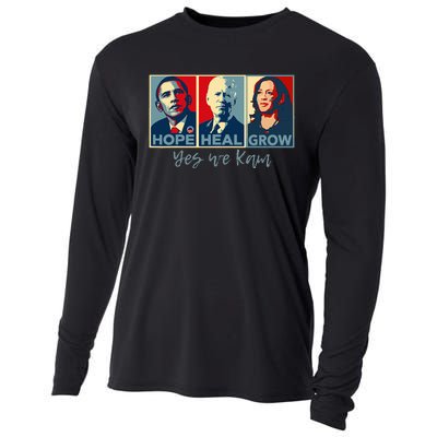 Hope Heal Grow Obama Joe Biden Kamala Harris 2024 Cooling Performance Long Sleeve Crew