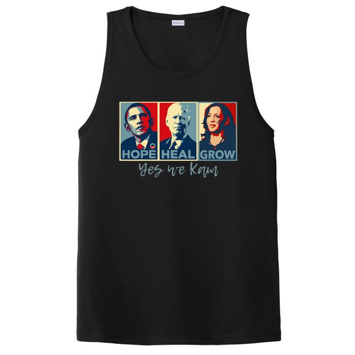 Hope Heal Grow Obama Joe Biden Kamala Harris 2024 PosiCharge Competitor Tank